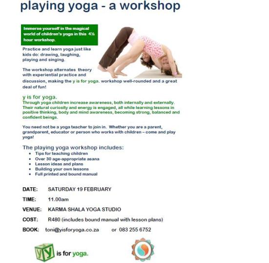 a workshop for parents, educators, people who work with children